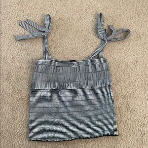 Forever 21 Black and White striped tank top